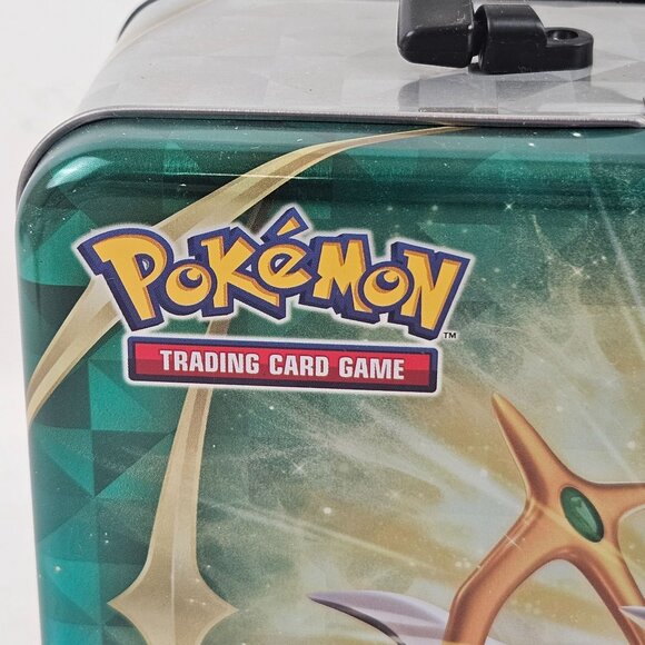 Pokemon Arceus Collectible Tin Lunch Box Stickers Coin 3 Foil Cards Spring 2022 - Picture 4 of 16